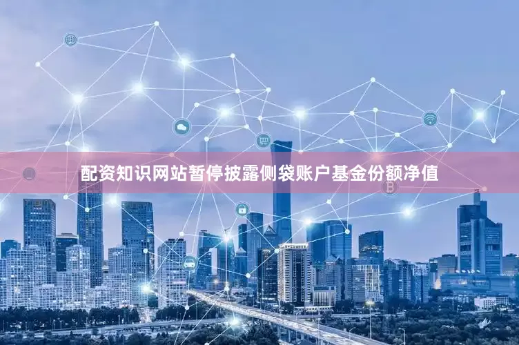 配资知识网站暂停披露侧袋账户基金份额净值