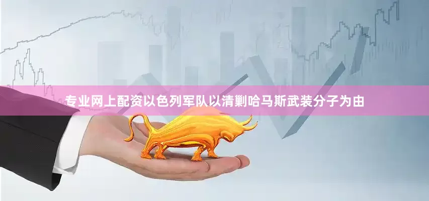 专业网上配资以色列军队以清剿哈马斯武装分子为由